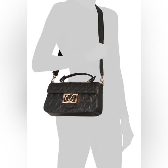 NWT- MARIO VALENTINO
Florenced Chevron-Quilted Leather Shoulder Bag - Picture 16 of 16